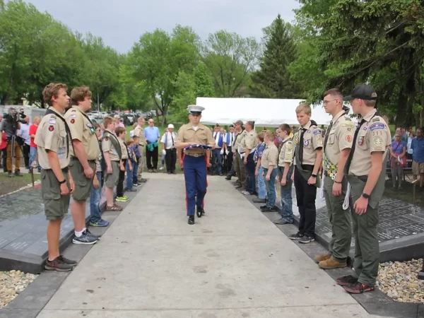 17-Year-Old Dominique Claseman Makes A Memorial For His Town in Minnesota