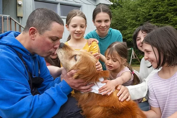 Missing blind dog found three weeks after wandering off