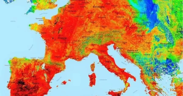 Record-breaking heat waves in Europe
