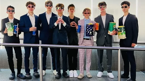 Teens dress in suits to see the ‘Minions’ Movie for a TikTok trend