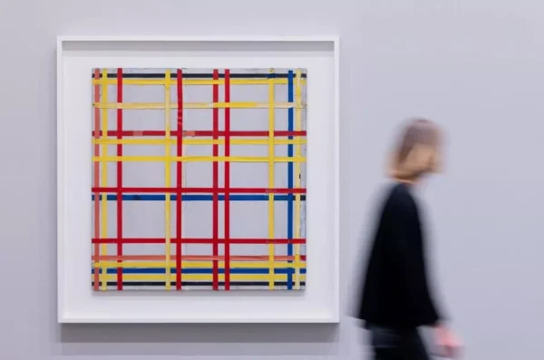 Weird Abstract Painting Hung Upside Down for 77 years made by Piet Mondrian