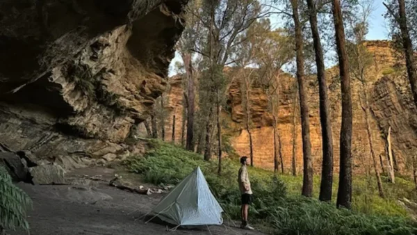 Alexander Campbell on a round-the-world hike for Fred Hollows Foundation