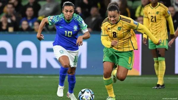 Brazilian Women’s soccer team Marta has an emotional goodbye to the world cup