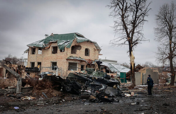 A young Russian man died in the war, leaving his family sad, angry, and silent