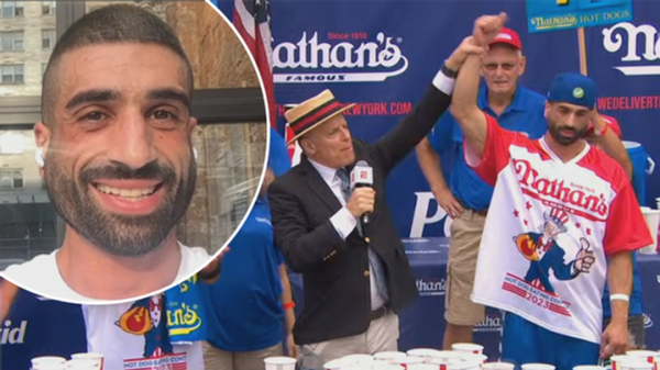 Australian man overcomes illness to eat 47 hotdogs in 10 minutes