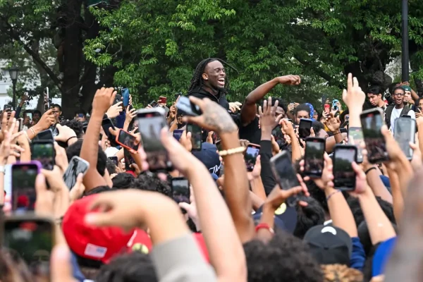 Kai Cenat Starts Riot in NYC Park During a Giveaway