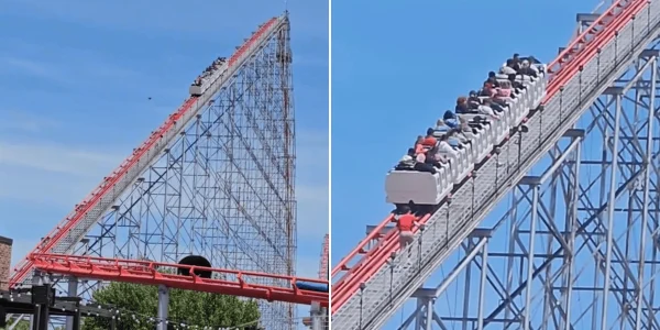 Roller Coaster Riders Saved from a 205 feet Death Drop