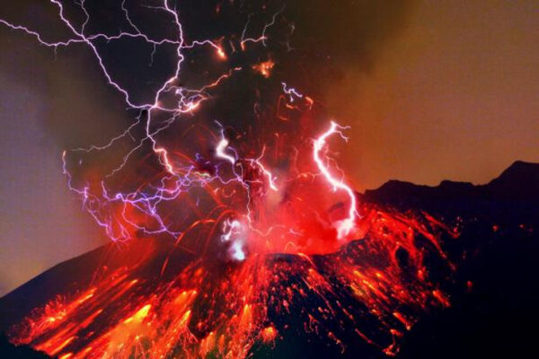 A volcanic eruption sparked the highest lightning ever seen