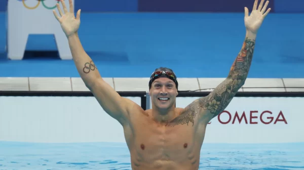 Gold Medalist Caeleb Dressel Returns to the Pool