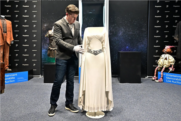 An original Princess Leia dress, expected to fetch $2 million at auction, went unsold