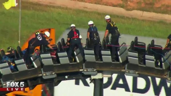 Roller coaster riders rescued from 205-foot drop amid mechanical issues