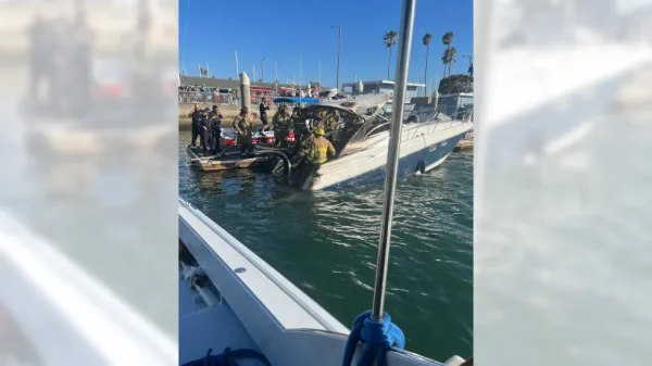 Boat fire kills two and injures three in Long Beach