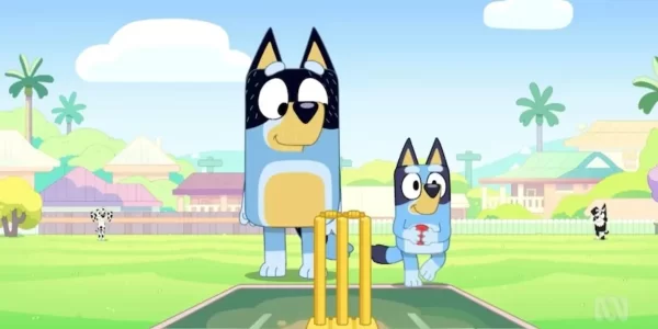 Aussie cartoon Bluey hits a six with touching cricket episode