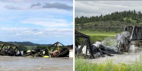 Yellowstone River Train Collapse Containing Potential Contaminants
