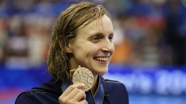 Katie Ledecky beats Michael Phelps for most individual gold medals at the worlds