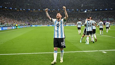 Lionel Messi scores as Argentina. Saves it’s cup