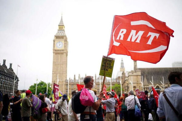 Communities Protesting in Crowds due to Soaring Costs in Britain