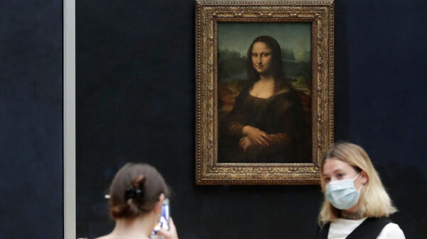 Disguised Man Throws Cake at Mona Lisa