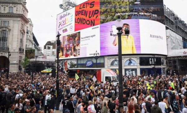 Huge Crowds Travel Streets of  London to Protest Infuriating Costs