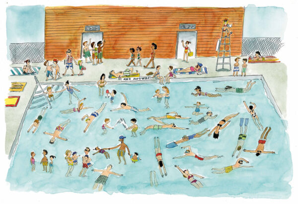 Three new illustrated books portray swimming in a beautiful new way!