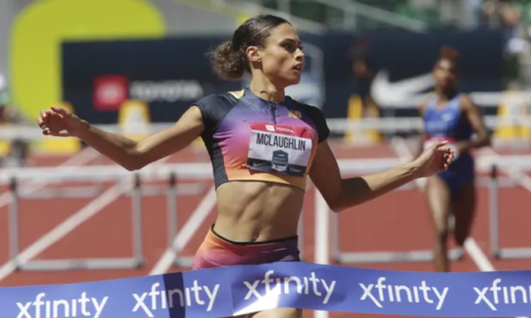 Sydney McLaughlin has broken her record once again