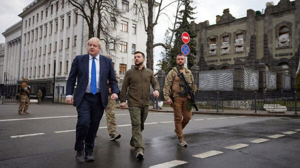 Boris Johnson Visits Volodymyr Zelensky in Kyiv