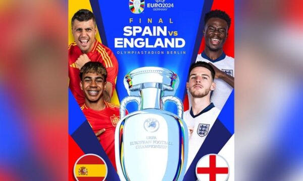 England vs. Spain Men’s Euro 2024 Finals