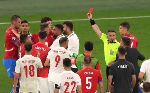 Czech Republic v. Turkey Turns Into the Game with the Most Cards in European Championship History