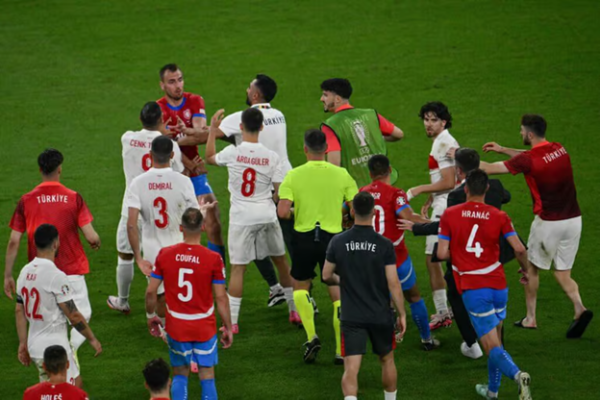 Czech Republic v Turkey Breaks Record For Most Cards Handed Out in Euros History