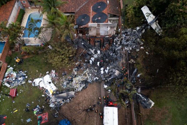 Plane Falls From The Sky In Brazil