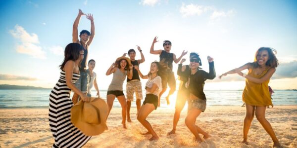 A Fun Day At The Beach With Friends