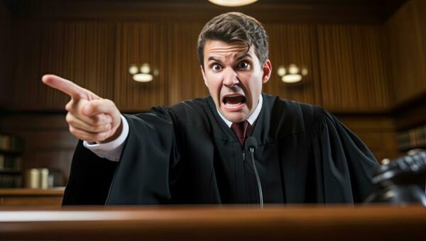 An Angry Judge.