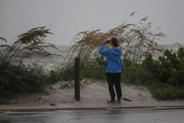 First Contact of Category 1 Hurricane Debby