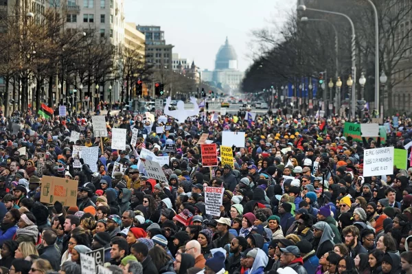 Anti-racism protesters unite following a week of riots