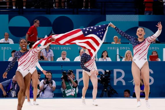 Historic Win in Gymnastics for USA in Paris 2024 Olympics