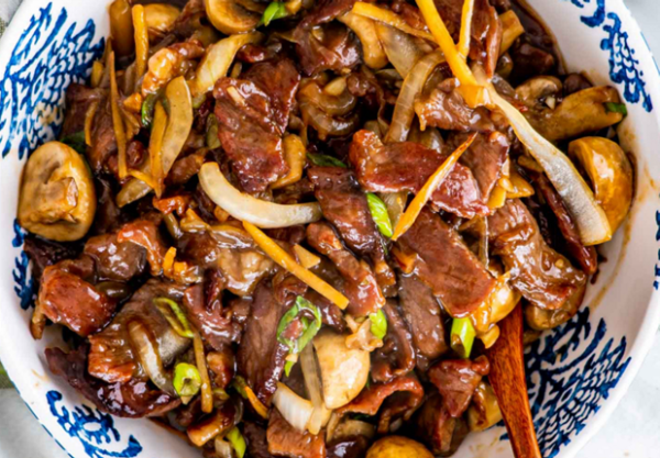 Mushroom and Flank Steak Stir Fry